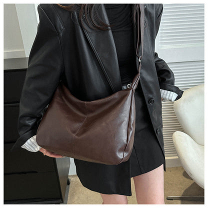 Women's Retro Tote Bag Trendy Niche Crossbody & Shoulder Bag for Commuting