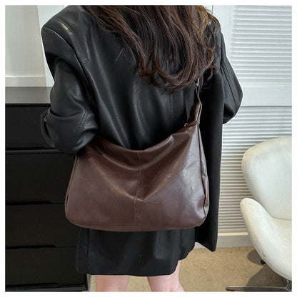 Women's Retro Tote Bag Trendy Niche Crossbody & Shoulder Bag for Commuting