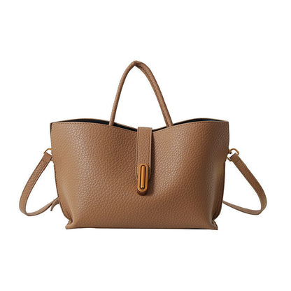 Women's Vintage Commuter Tote - XL Capacity Pebbled PU or Sueded Tote | Convertible Carry & Retro Design