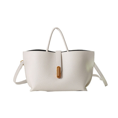 Women's Vintage Commuter Tote - XL Capacity Pebbled PU or Sueded Tote | Convertible Carry & Retro Design
